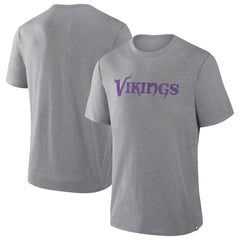 Minnesota Vikings Pass Rush Tri-Blend T-Shirt Heather Gray | Fanatics