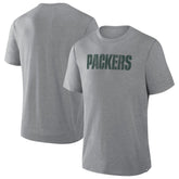 Green Bay Packers Pass Rush Tri-Blend T-Shirt Heather Gray | Fanatics