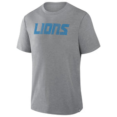 Detroit Lions Pass Rush Tri-Blend T-Shirt Heather Gray | Fanatics
