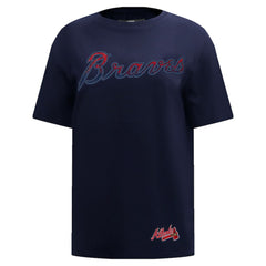 Atlanta Braves Pro Standard Women's Rhinestone Slim Fit T-Shirt - MLB