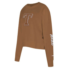 Texas Rangers Pro Standard Women's Paint The City Pullover Cropped Sweatshirt - MLB