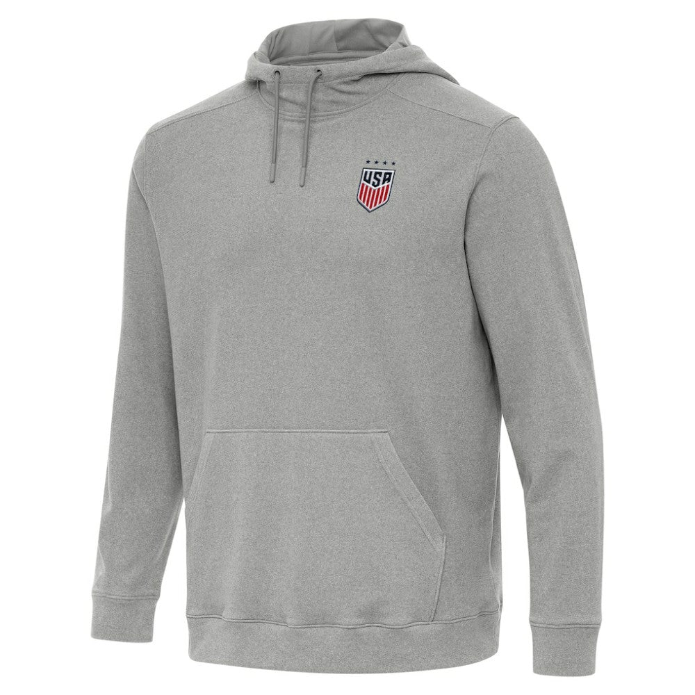 USWNT Antigua Cloud Pullover Hoodie Heather Gray - FIFA World CUP