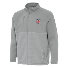 USMNT Antigua Daily Fused Full-Zip Jacket Gray - FIFA World CUP
