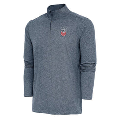 USWNT Antigua Hunk Quarter-Zip Top Heather Navy - FIFA World CUP