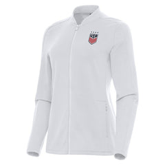 USWNT Antigua Women's Continual Full-Zip Jacket White - FIFA World CUP