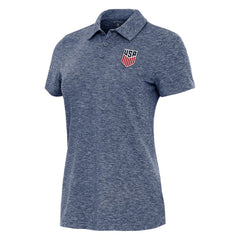 USMNT Antigua Women's Matter Polo Heather Navy - FIFA World CUP