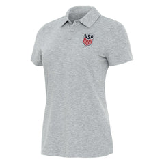USMNT Antigua Women's Matter Polo Heather Gray - FIFA World CUP