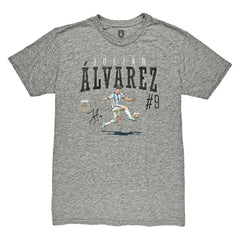 Julián Álvarez Argentina National Team 1863FC Snapshot Tri-Blend T-Shirt Heather Gray - FIFA World CUP