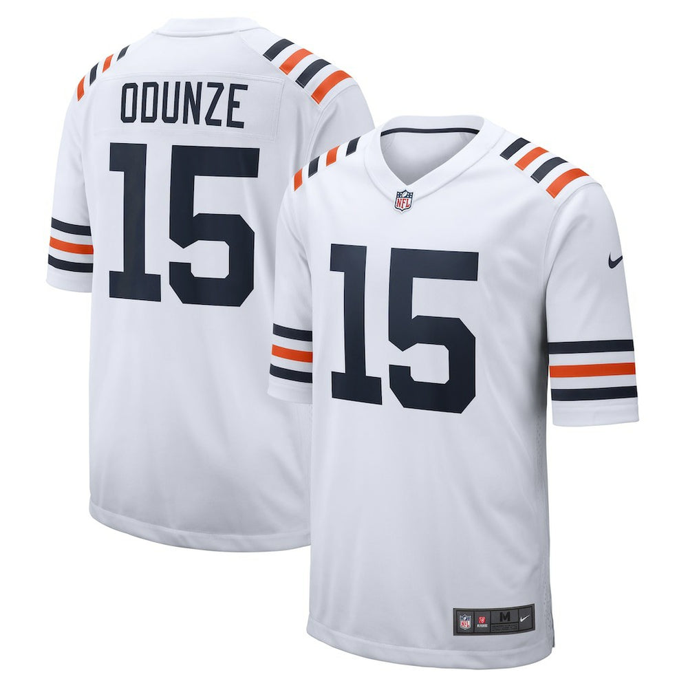 Rome Odunze Chicago Bears Alternate Game Jersey White | Nike for Sale