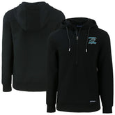 Carolina Panthers Cutter & Buck Roam Eco Recycled Half-Zip Hoodie Black | NFL