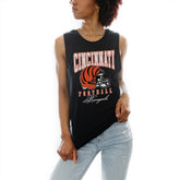 Cincinnati Bengals Gameday Couture Women's Preseason Opener Racerback Tank Top Black | NFL