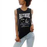 Baltimore Ravens Gameday Couture Women's Preseason Opener Racerback Tank Top Black | NFL