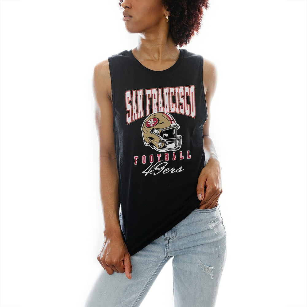 San Francisco 49ers Gameday Couture Women's Preseason Opener Racerback Tank Top Black | NFL