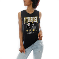 Pittsburgh Steelers Gameday Couture Women's Preseason Opener Racerback Tank Top Black | NFL