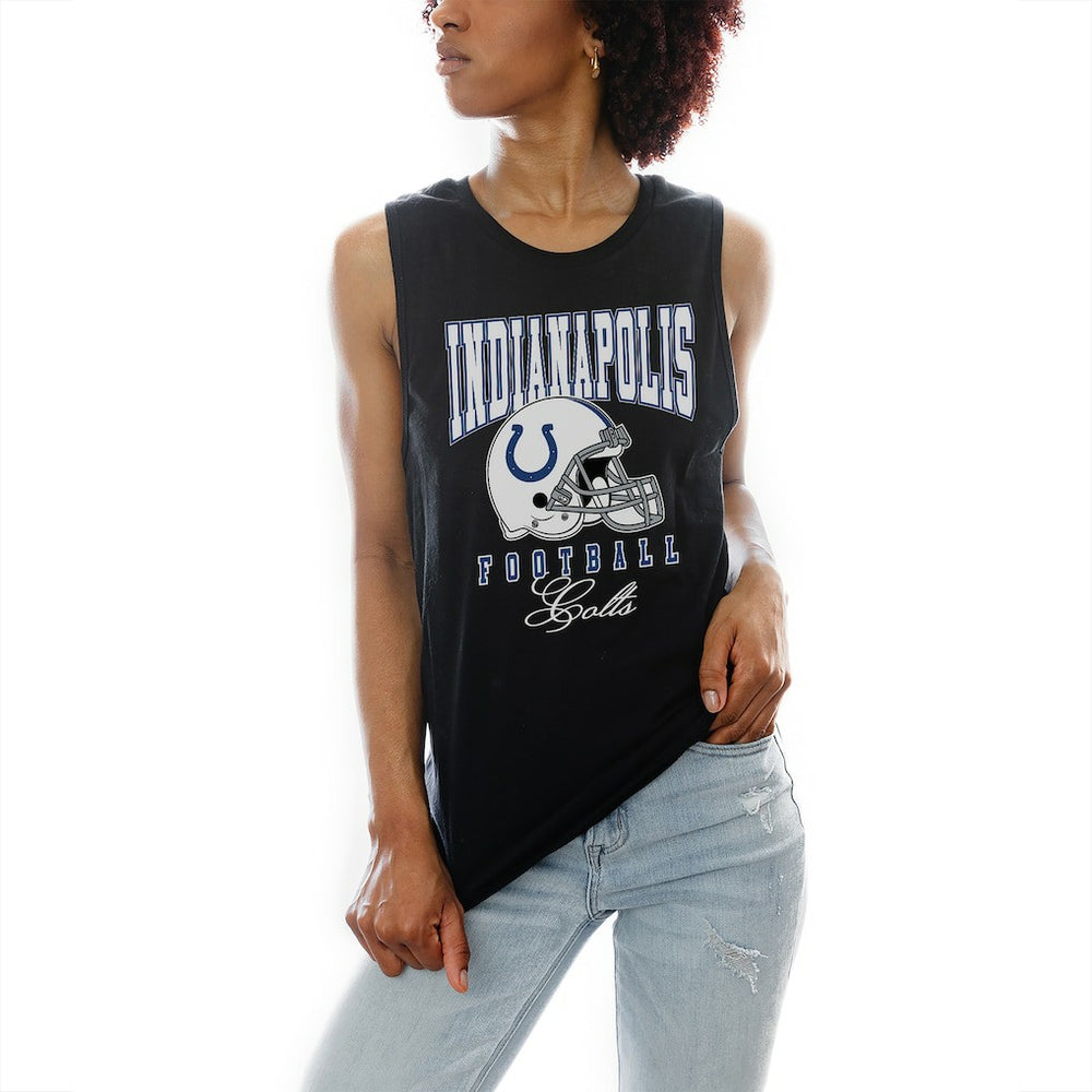 Indianapolis Colts Gameday Couture Women's Preseason Opener Racerback Tank Top Black | NFL