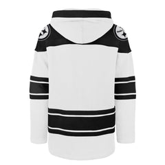 Pittsburgh Steelers '47 After Image Superior Lacer Pullover Hoodie White | 47 brand