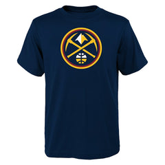 Denver Nuggets Youth Primary Logo T-Shirt Navy - NBA