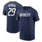 Tarik Skubal Detroit Tigers Nike 2024 City Connect Fuse Name & Number T-Shirt - MLB