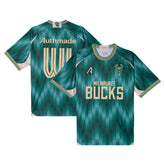 Milwaukee Bucks Authmade x NBA Soccer Kit Fashion Jersey Green - NBA