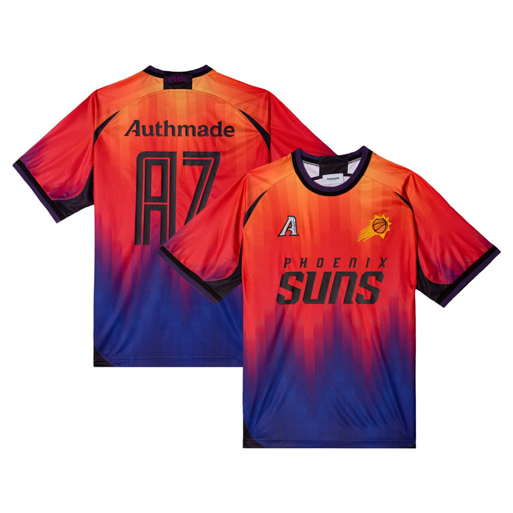 Phoenix Suns Authmade x NBA Soccer Kit Fashion Jersey Orange - NBA
