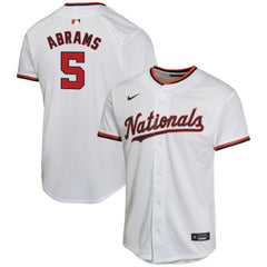 CJ Abrams Washington Nationals Nike Youth Home Game Player Jersey - MLB