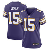 Dallas Turner Minnesota Vikings Women's Alternate Game Jersey Purple | Nike for Sale