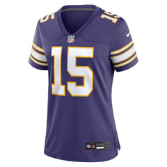 Dallas Turner Minnesota Vikings Women's Alternate Game Jersey Purple | Nike for Sale