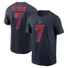 C.J. Stroud Houston Texans Name & Number T-Shirt Navy | Nike for Sale