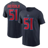Will Anderson Jr. Houston Texans Name & Number T-Shirt Navy | Nike for Sale