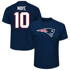 Drake Maye New England Patriots Big & Tall Player Name & Number T-Shirt Navy | Fanatics