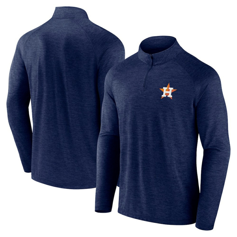 Houston Astros Fanatics Head-to-Head Raglan Quarter-Zip Jacket - MLB