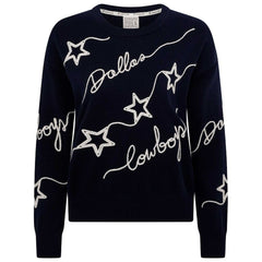 Dallas Cowboys Women's Love Letter Pullover Sweater Navy | NFL