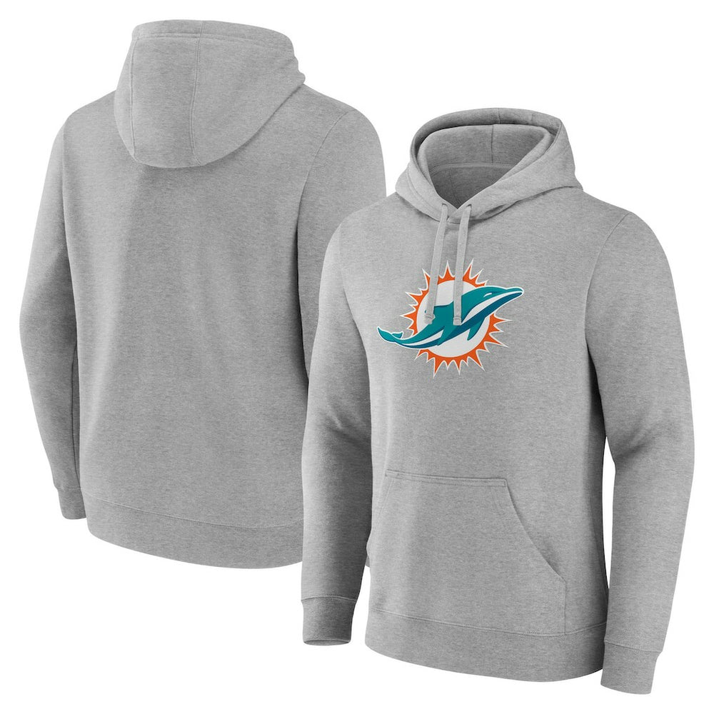 Miami Dolphins Deliver Fleece Pullover Hoodie Heather Gray | Fanatics