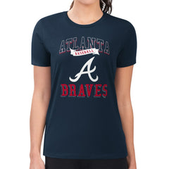 Atlanta Braves G-III 4Her by Carl Banks Women's Super-Slim Fit Lightweight Team Logo Graphic T-Shirt - MLB