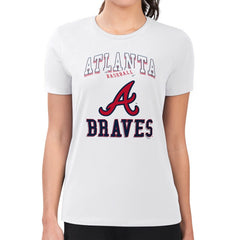Atlanta Braves G-III 4Her by Carl Banks Women's Super-Slim Fit Lightweight Team Logo Graphic T-Shirt - MLB