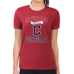 Cleveland Guardians G-III 4Her by Carl Banks Women's Super-Slim Fit Lightweight Team Logo Graphic T-Shirt - MLB