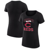 Cincinnati Reds G-III 4Her by Carl Banks Women's Super-Slim Fit Lightweight Team Logo Graphic T-Shirt - MLB