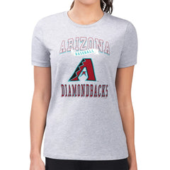 Arizona Diamondbacks G-III 4Her by Carl Banks Women's Super-Slim Fit Lightweight Team Logo Graphic T-Shirt - MLB