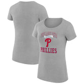 Philadelphia Phillies G-III 4Her by Carl Banks Women's Super-Slim Fit Lightweight Team Logo Graphic T-Shirt - MLB