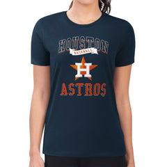 Houston Astros G-III 4Her by Carl Banks Women's Super-Slim Fit Lightweight Team Logo Graphic T-Shirt - MLB
