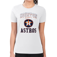 Houston Astros G-III 4Her by Carl Banks Women's Super-Slim Fit Lightweight Team Logo Graphic T-Shirt - MLB