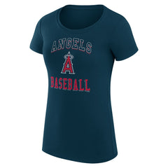 Los Angeles Angels G-III 4Her by Carl Banks Women's Super-Slim Fit Lightweight Team Logo Graphic T-Shirt - MLB