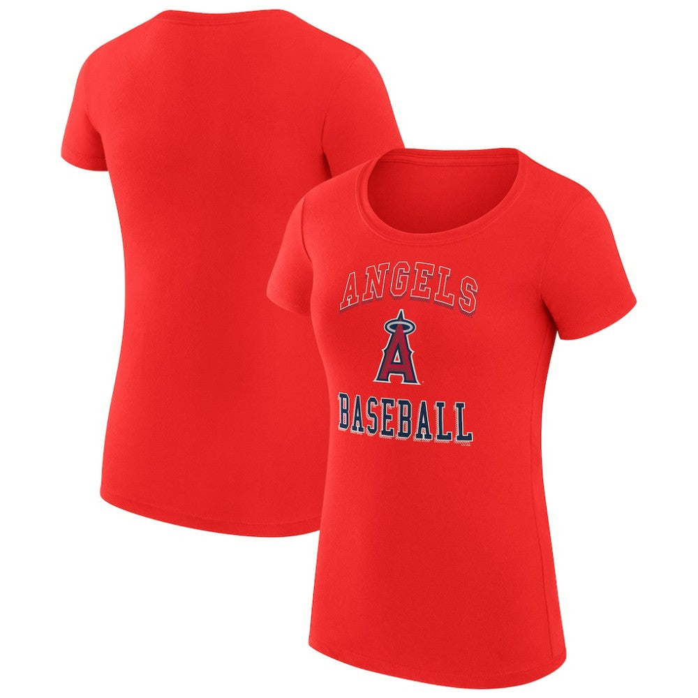 Los Angeles Angels G-III 4Her by Carl Banks Women's Super-Slim Fit Lightweight Team Logo Graphic T-Shirt - MLB