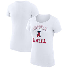 Los Angeles Angels G-III 4Her by Carl Banks Women's Super-Slim Fit Lightweight Team Logo Graphic T-Shirt - MLB
