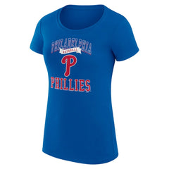 Philadelphia Phillies G-III 4Her by Carl Banks Women's Super-Slim Fit Lightweight Team Logo Graphic T-Shirt - MLB