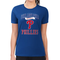 Philadelphia Phillies G-III 4Her by Carl Banks Women's Super-Slim Fit Lightweight Team Logo Graphic T-Shirt - MLB