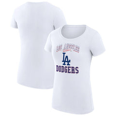Los Angeles Dodgers G-III 4Her by Carl Banks Women's Super-Slim Fit Lightweight Team Logo Graphic T-Shirt - MLB