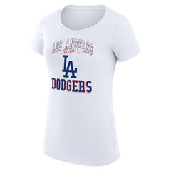 Los Angeles Dodgers G-III 4Her by Carl Banks Women's Super-Slim Fit Lightweight Team Logo Graphic T-Shirt - MLB