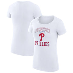Philadelphia Phillies G-III 4Her by Carl Banks Women's Super-Slim Fit Lightweight Team Logo Graphic T-Shirt - MLB
