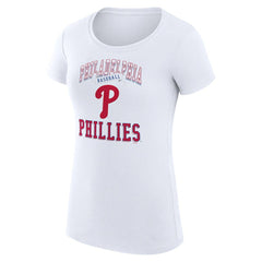 Philadelphia Phillies G-III 4Her by Carl Banks Women's Super-Slim Fit Lightweight Team Logo Graphic T-Shirt - MLB